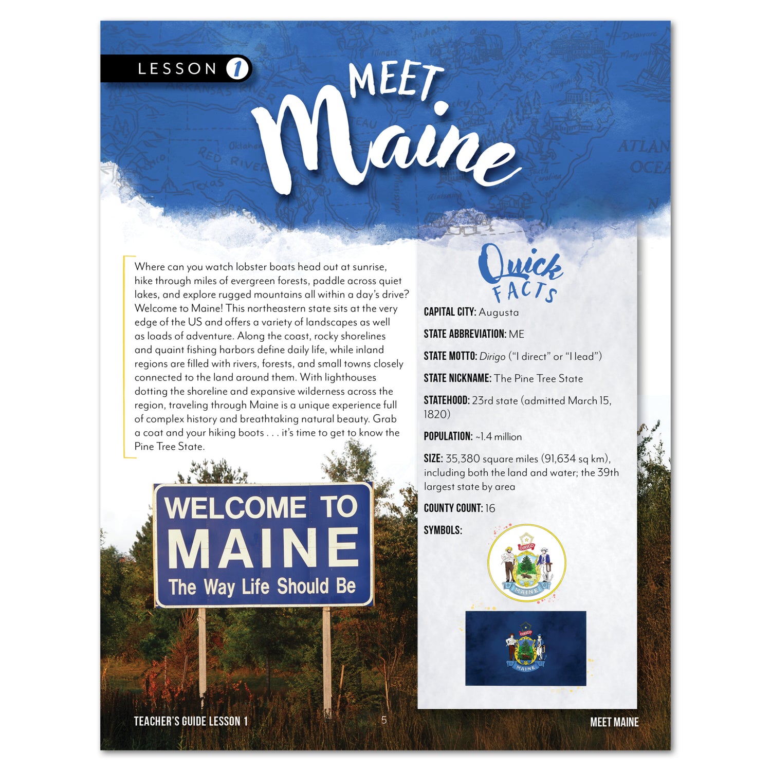 Fifty States: Maine (Digital Bundle)