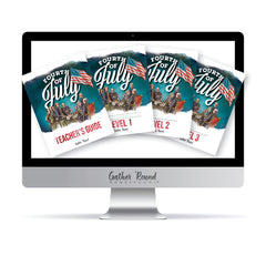 Fourth of July Homeschool Unit Study Digital Complete Family Bundle Teacher's Guide, Level 1, Level 2 and Level 3