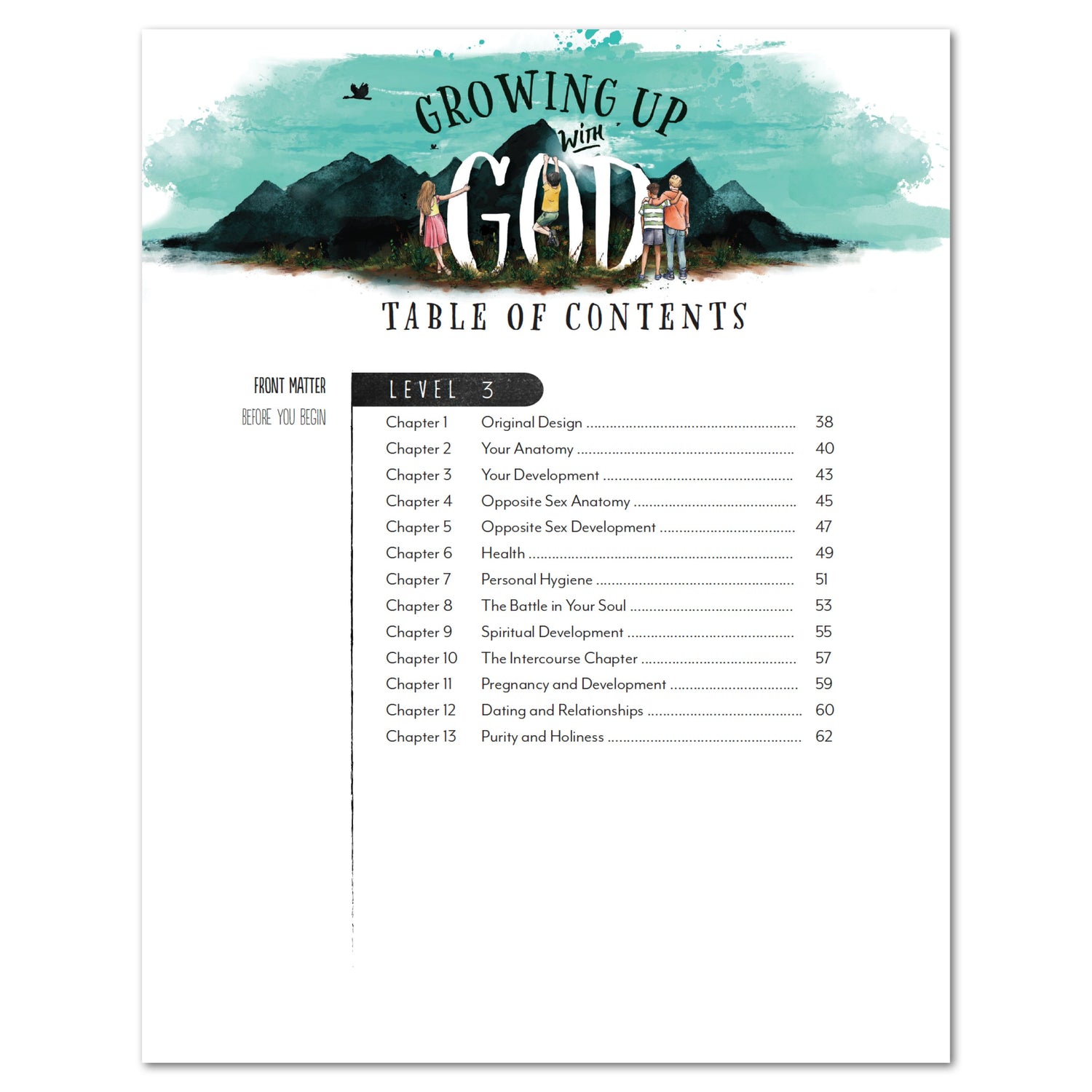 Growing Up with God Homeschool Unit Study Digital Teacher's Companion Level 3 Table of Contens