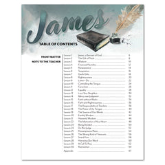 Book of James Homeschool Unit Study Digital Level 1 Student Workbook Table of Contents