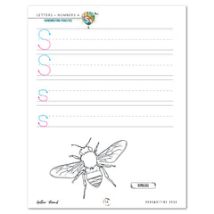Letters + Numbers 4 In The Air Digital Handwriting Book Letter Ss Practice