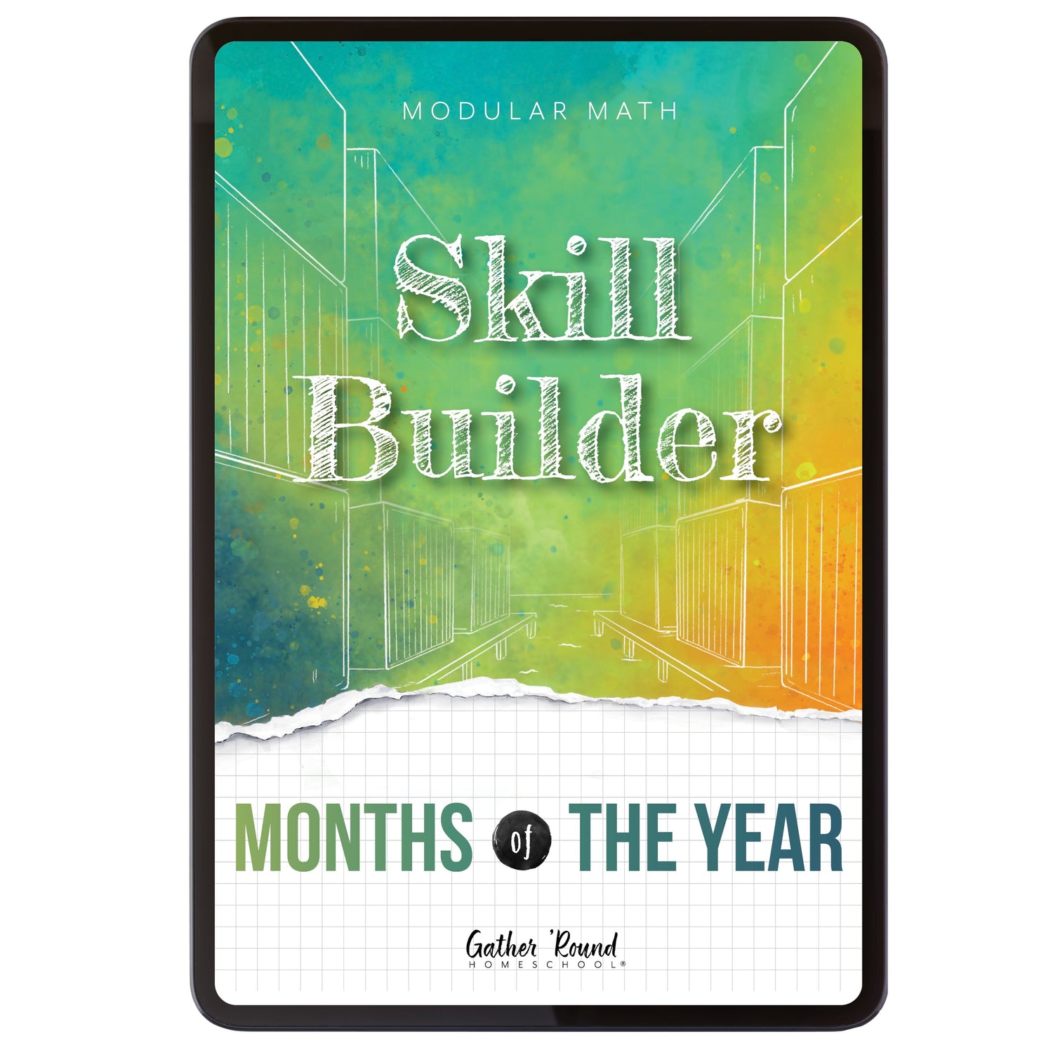 Measurement Foundations modular math homeschool digital skill builder months of the year