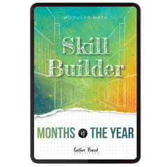 Measurement Foundations modular math homeschool digital skill builder months of the year