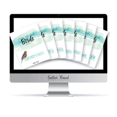 North America Birds part 1 homeschool unit study digital student workbook full family bundle  with Teacher's Guide 