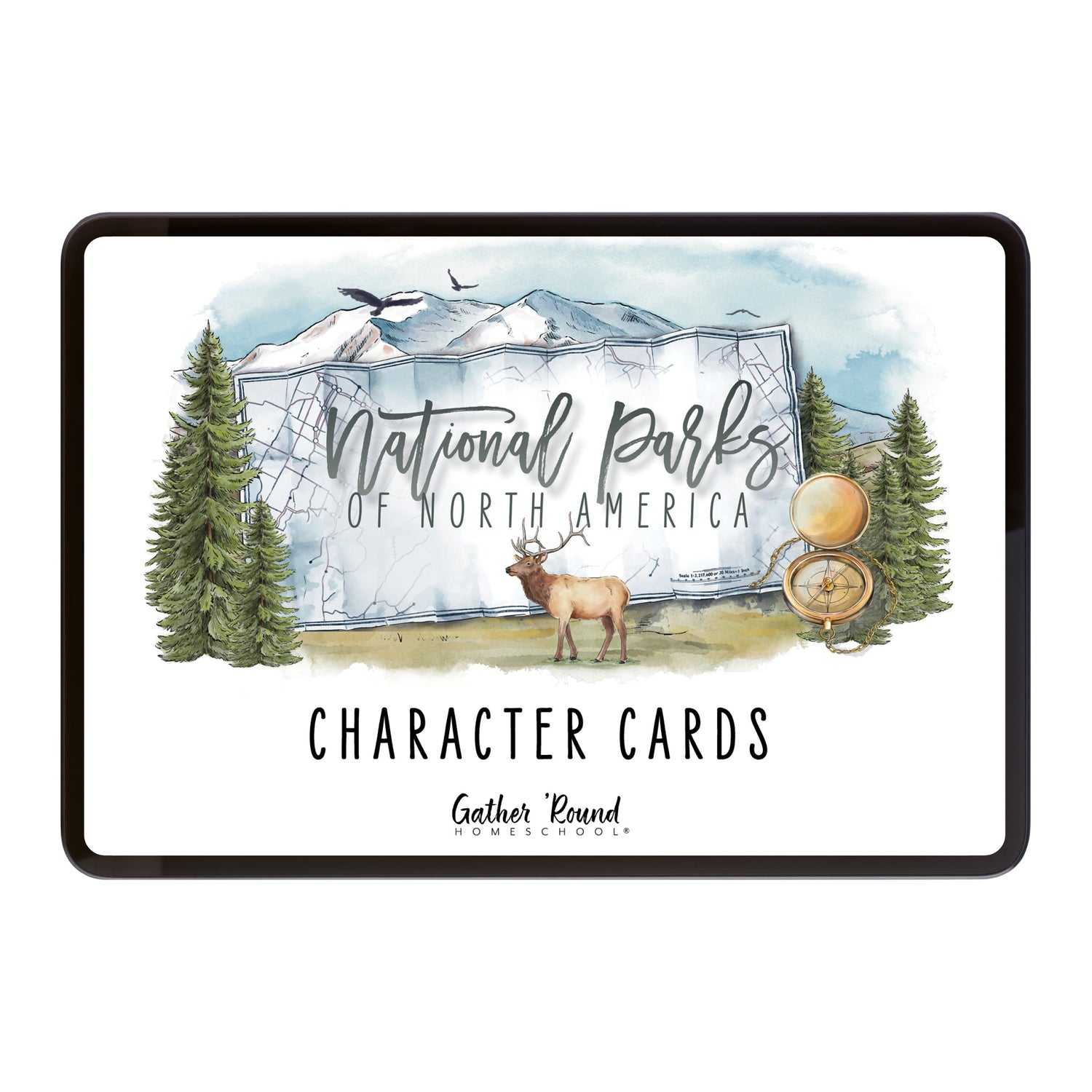 National Parks of North America Character Cards digital
