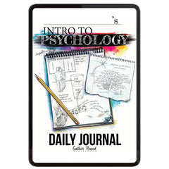 Psychology homeschool unit study digital daily journal