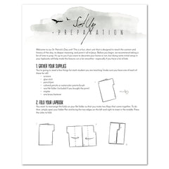 St. Patrick's Day homeschool unit study, digital lapbook with Teacher's Guide set up preperation