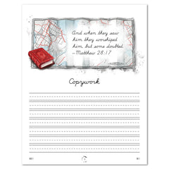 Transportation Homeschool Unit Study Digital Cursive Student Book Week 1 Day 2 Copywork