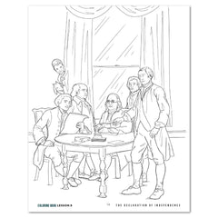 US History 2: Rise to Independence: 1763-1815 Homeschool Study Unit Digital Adventures Through History 2 Coloring Book Lesson 8 The Declaration of Independece