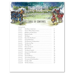 US History 2: Rise to Independence: 1763-1815 Homeschool Study Unit Digital Adventures Through History 2 Coloring Book Table of Contents