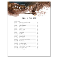 US History 3: Growing Identity: 1816-1899 Adventures Though History Homeschool Digital Coloring Book Table of Contents Combo