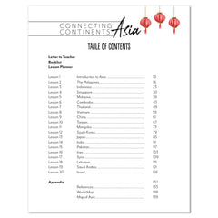 Asia Homeschool Unit Study Digital Teacher's Guide Table of Contents 