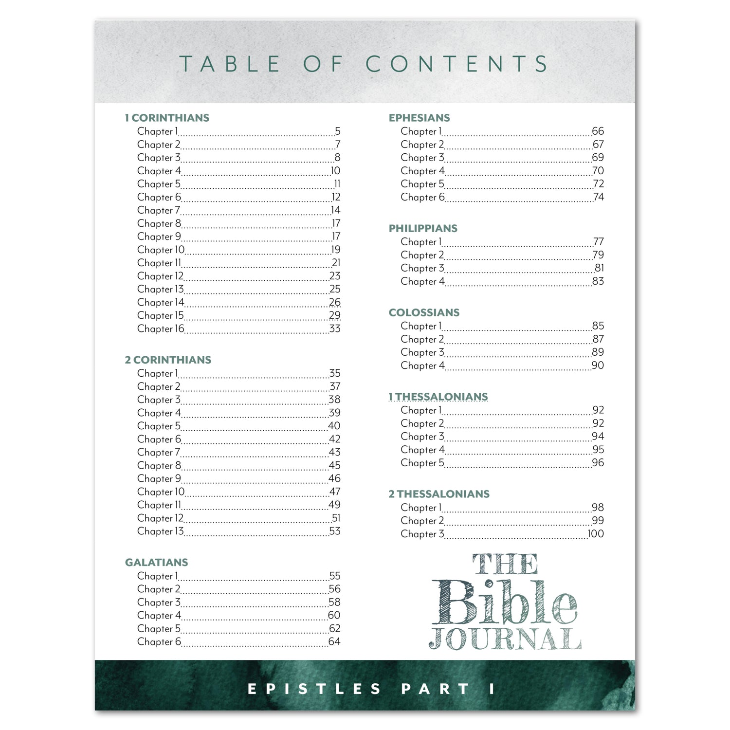 The Bible Journal: Epistles Part 1 (Digital Download)