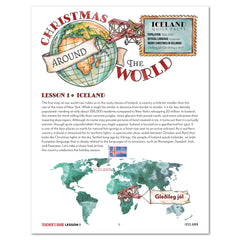 Christmas Around the World Homeschool Unit Study Digital Teacher's Guide Lesson 1 Iceland Part 1