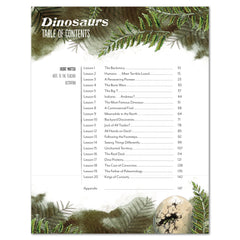 Dinosaurs Homeschool Unit Study Digital Teacher's Guide Table of Contents