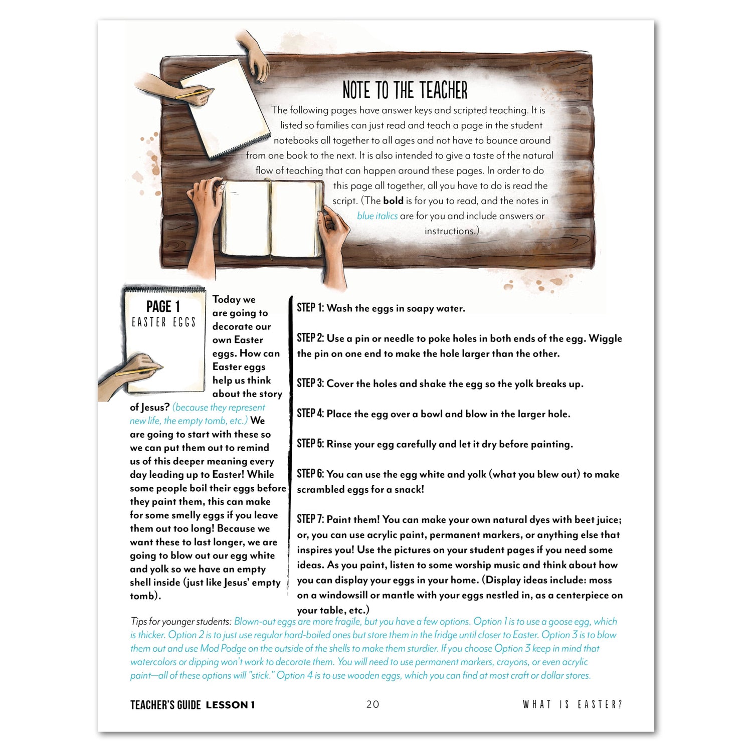 Easter - He is Risen Homeschool Unit Study Digital Teacher's Guide Lesson 1 What is Easter Part 2