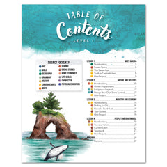 Alaska Fifty States Digital Homeschool Unit Study Level 1 Student Book Table of Contents 