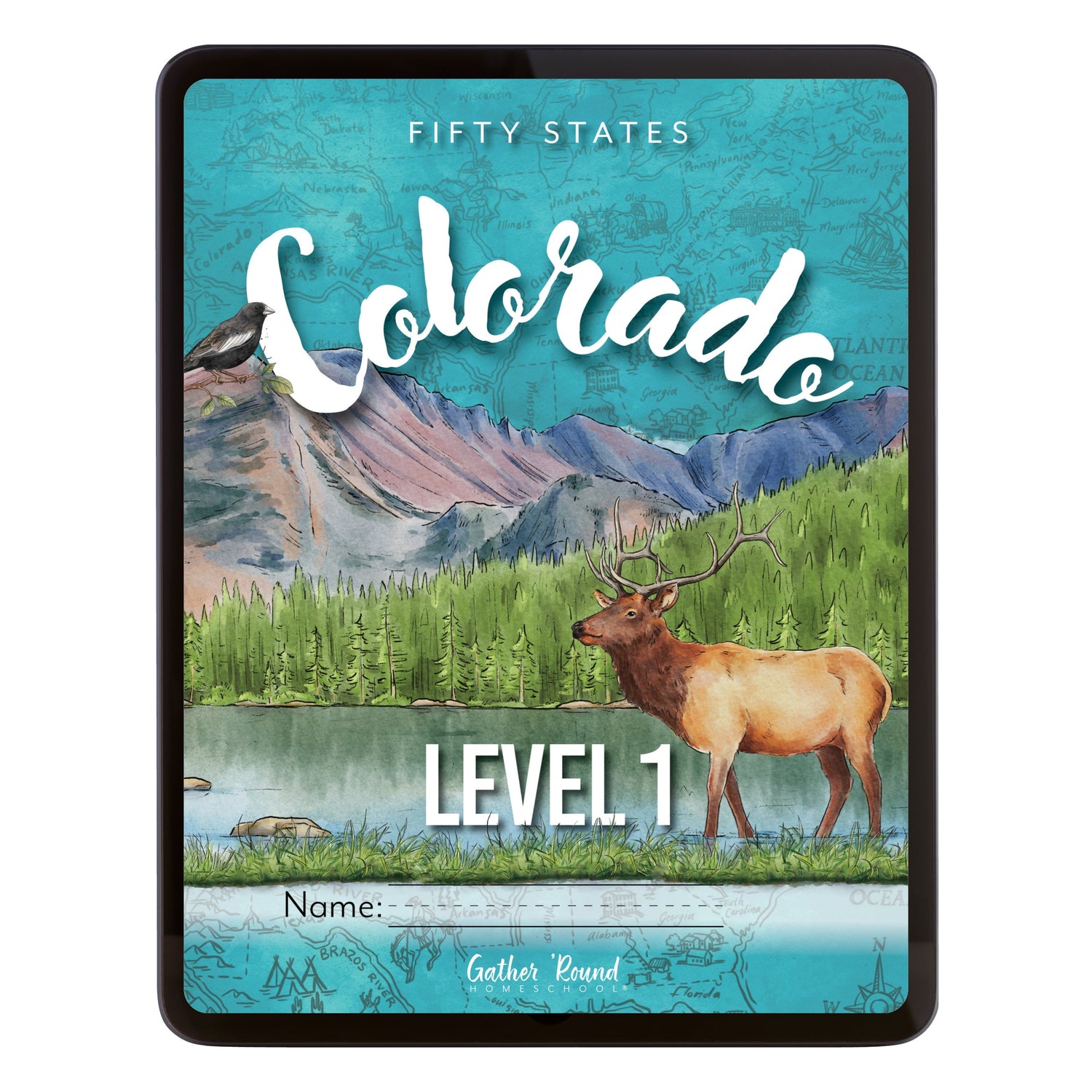 Colorado Fifty States Homeschool Unit Study Digital Student Book Level 1 Cover
