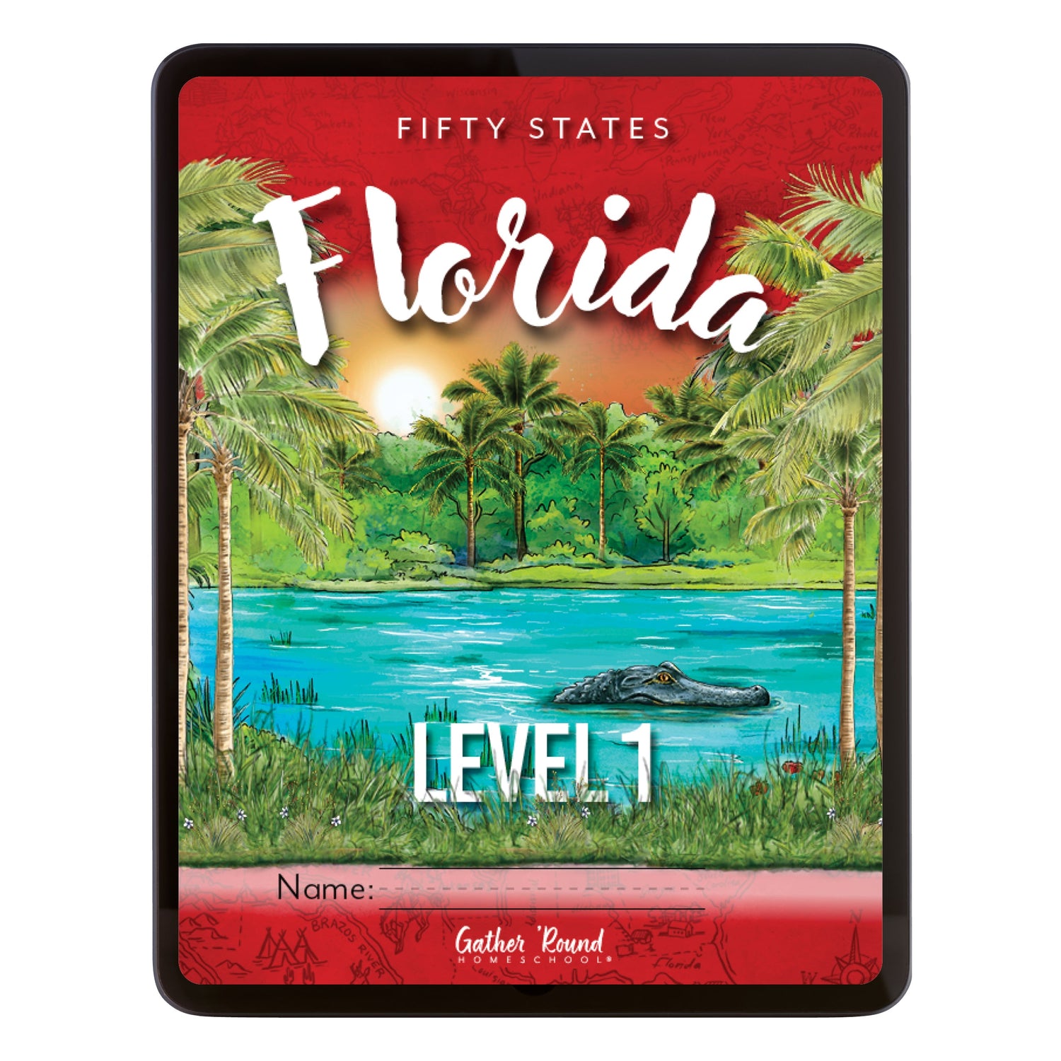 Florida Fifty States Homeschool Unit Study Digital Student Book Level 1 Cover