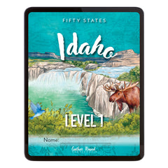 Idaho Fifty States Homeschool Unit Study Digital Student Book Level 1 Cover
