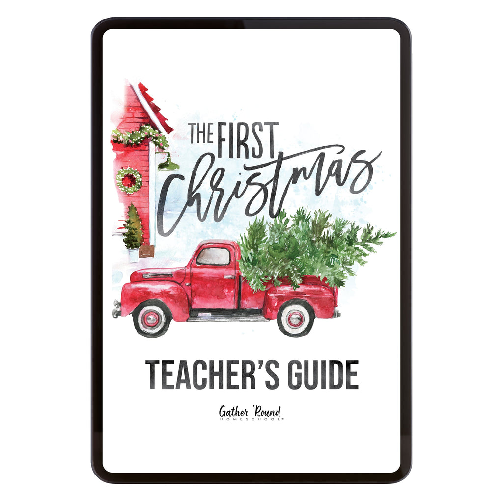 First Christmas homeschool unit study digital Teacher's Guide