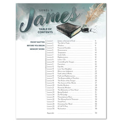 Book of James Homeschool Unit Study Digital Study Guide Workbook Table of Contents