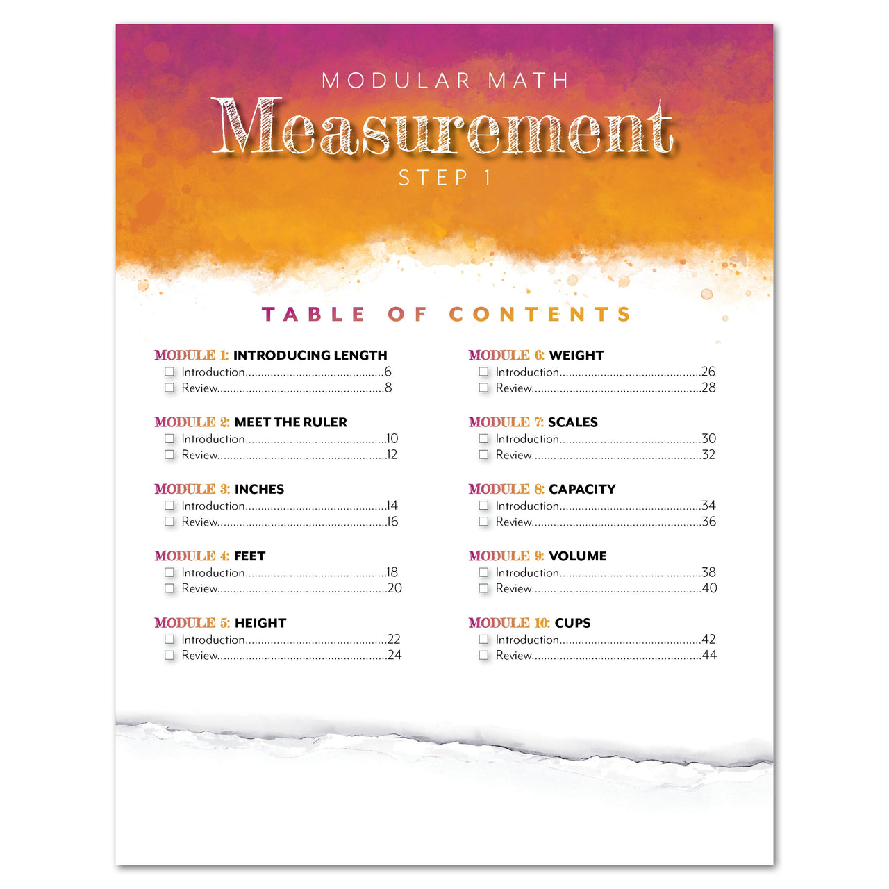 Modular Math: Measurement (Digital) – Gather 'Round Homeschool