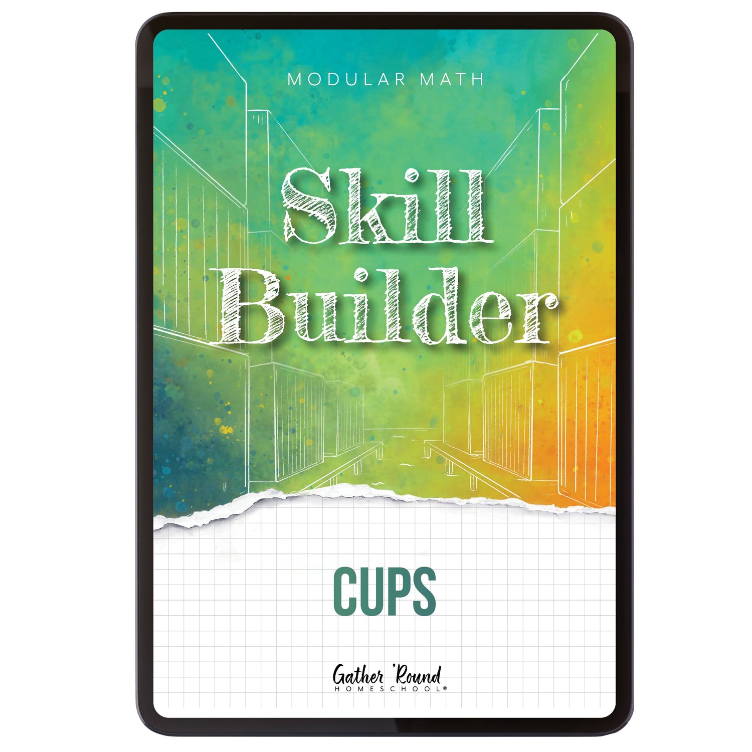 Measurement Step 1 modular math homeschool digital skill builder cups