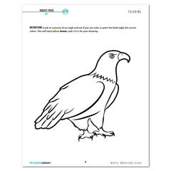 North America Birds part 1 homeschool unit study digital student workbook Pre-Reader with Teacher's Guide bundle lesson one