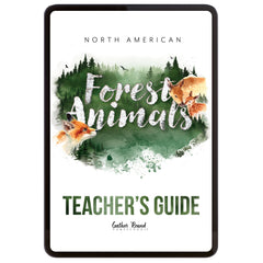 North American Forest Animals homeschool unit study digital teacher guide