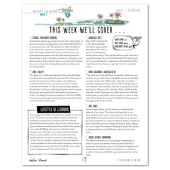 Ready to Read 2 At The Pond Homeschool Unit Study Digital Teacher's Guide Week 1 Snaphot