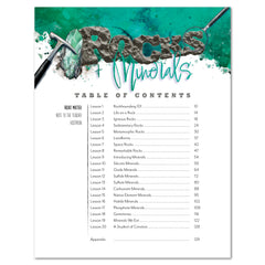 Rocks + Minerals homeschool unit study digital Teacher's Guide table of contents 