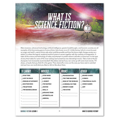 Science Fiction homeschool mini unit novel study digital lesson 1