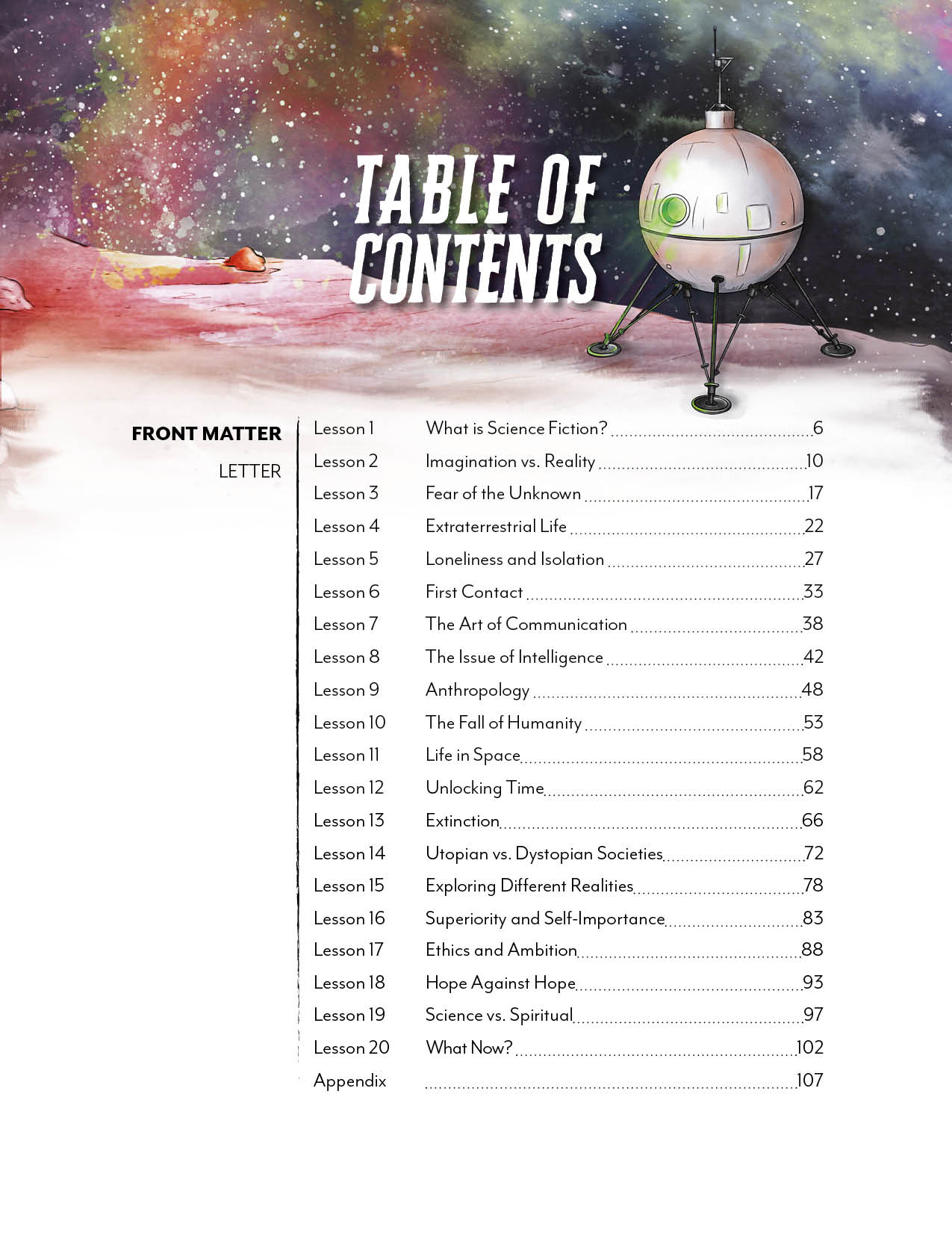 Science Fiction Novel Study (Digital Download)