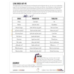 South America homeschool unit study digital teacher guide Learn Spanish with me 