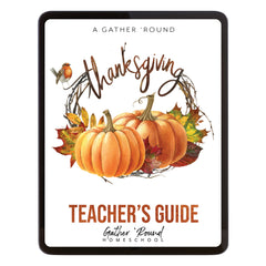 Thanksgiving Homeschool Unit Study Digital Download Teacher's Guide
