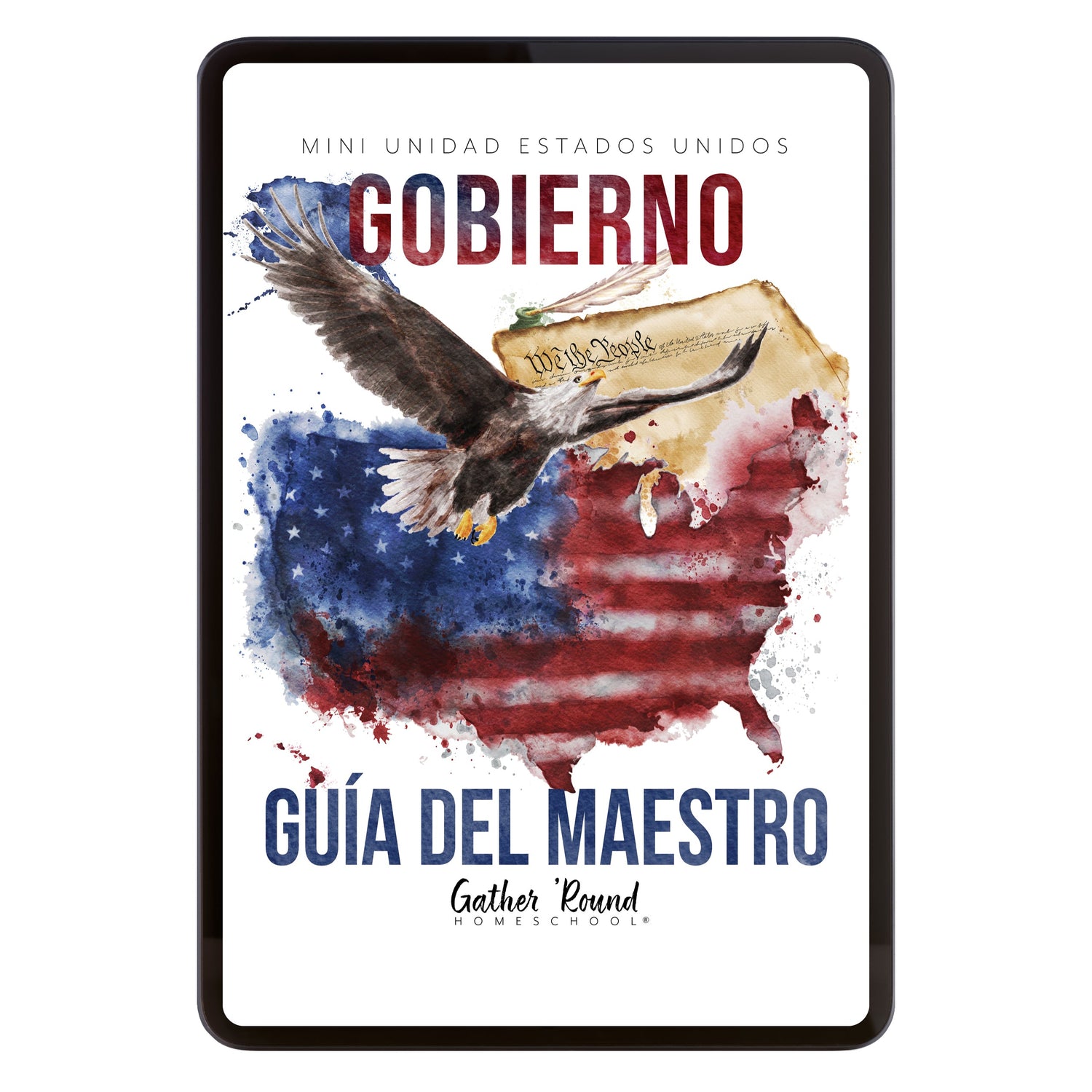 US Government Spanish Edition Homeschool Unit Study Digital Download Teacher's Guide