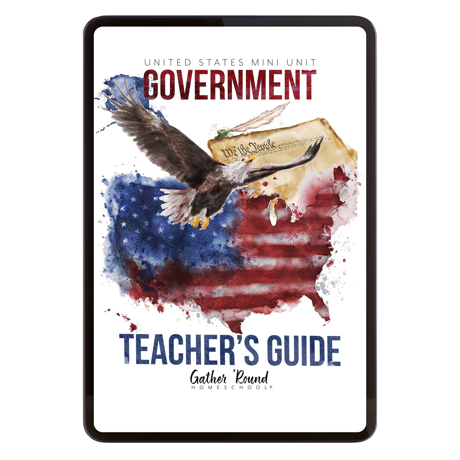 US Government Homeschool Study Unit Digital Teacher's Guide 