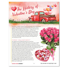 Valentine's Day Homeschool Unit Study Digital Download Teacher's Guide Lesson 1 The History of Valentine's Day Part 1