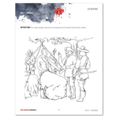 Canadian Government Homeschool Unit Study Digital Pre-Reader Student Book Daily Lesson 1 Colouring