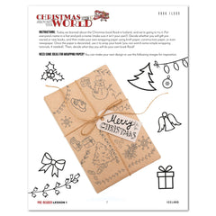 Christmas Around the World Homeschool Unit Study Digital Pre-Reader Student Book Lesson 1 Book Flood