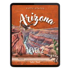 Arizona Fifty States Homeschool Unit Study Digital Student Book Level 2 Cover
