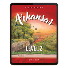 Arkansas Fifty States Homeschool Unit Study Digital Student Book Level 2 Cover