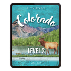 Colorado Fifty States Homeschool Unit Study Digital Student Book Level 2 Cover