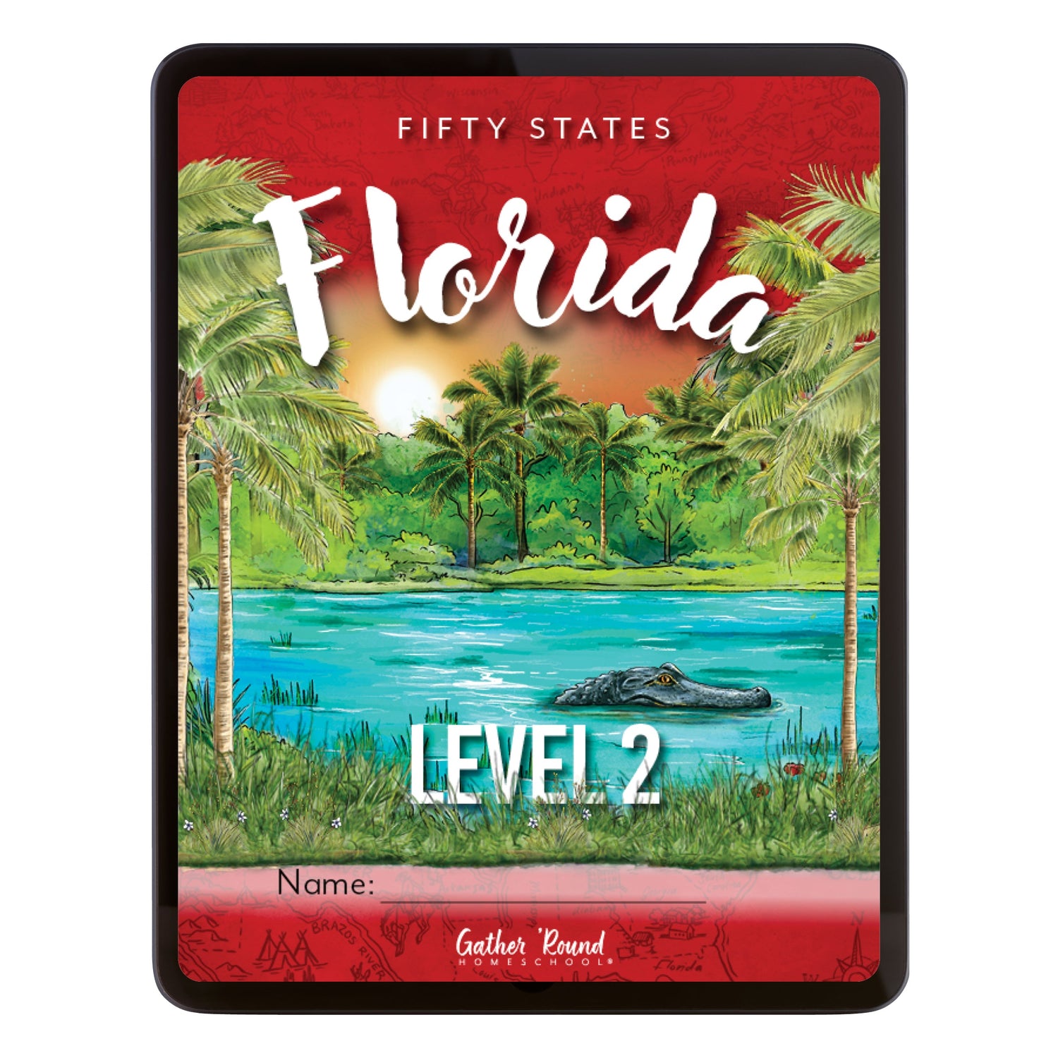 Florida Fifty States Homeschool Unit Study Digital Student Book Level 2 Cover
