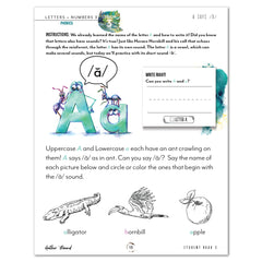 Letters + Numbers 3 In The Jungle Digital Student Book 3 Lesson 3 Phonics A says /A/ 