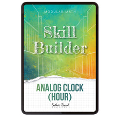 Measurement Step 2 modular math homeschool digital skill builder analog clock (hour)