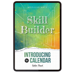 Measurement Step 2 modular math homeschool digital skill builder introducing the calendar