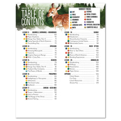North American Forest Animals homeschool unit study digital student workbook  upper elementary table of contents part two 