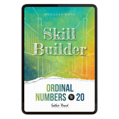 Number Sense Modular Math Step 2 digital skill builder ordinal numbers to 20